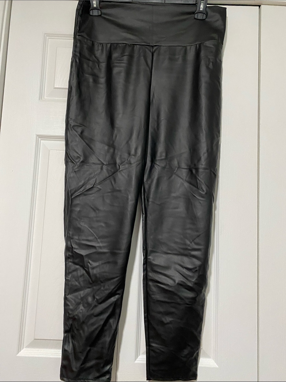HEIMISH USA Black High-Rise Faux Leather Leggings